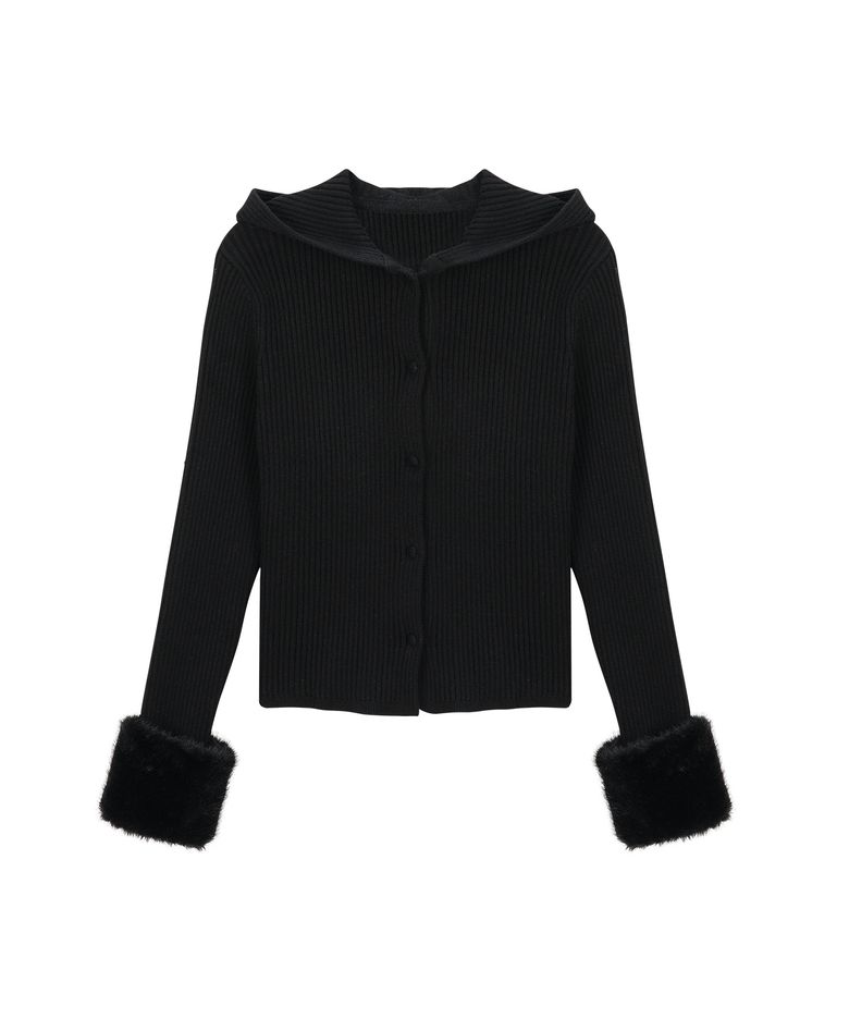 LOVE LETTERS CARDIGAN BLACK