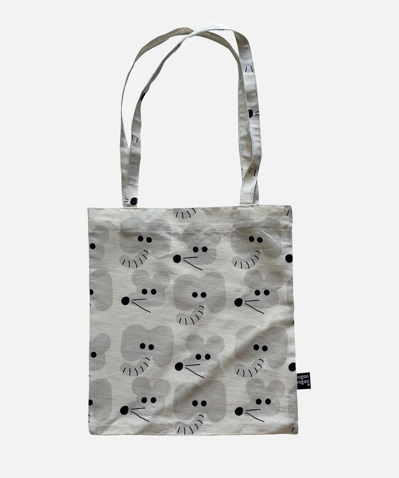 grey animal mini bag