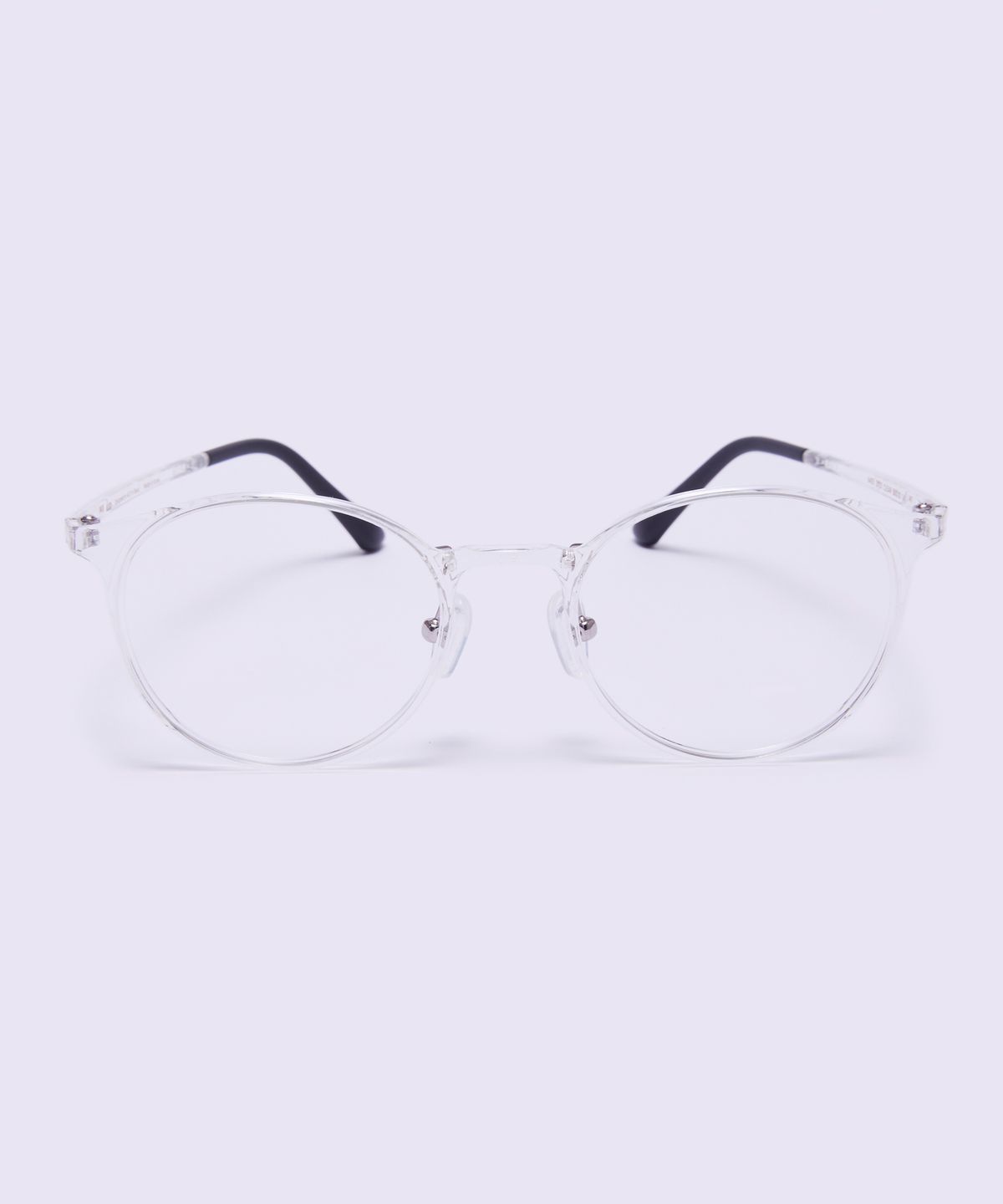 알로아이웨어(ALO EYEWEAR) [AIR FLEX] AL6405 2020G 에어플렉스 초경량 세미오버사이즈 라운드 투명 클리어 안경테 블루라이트 렌즈 선택