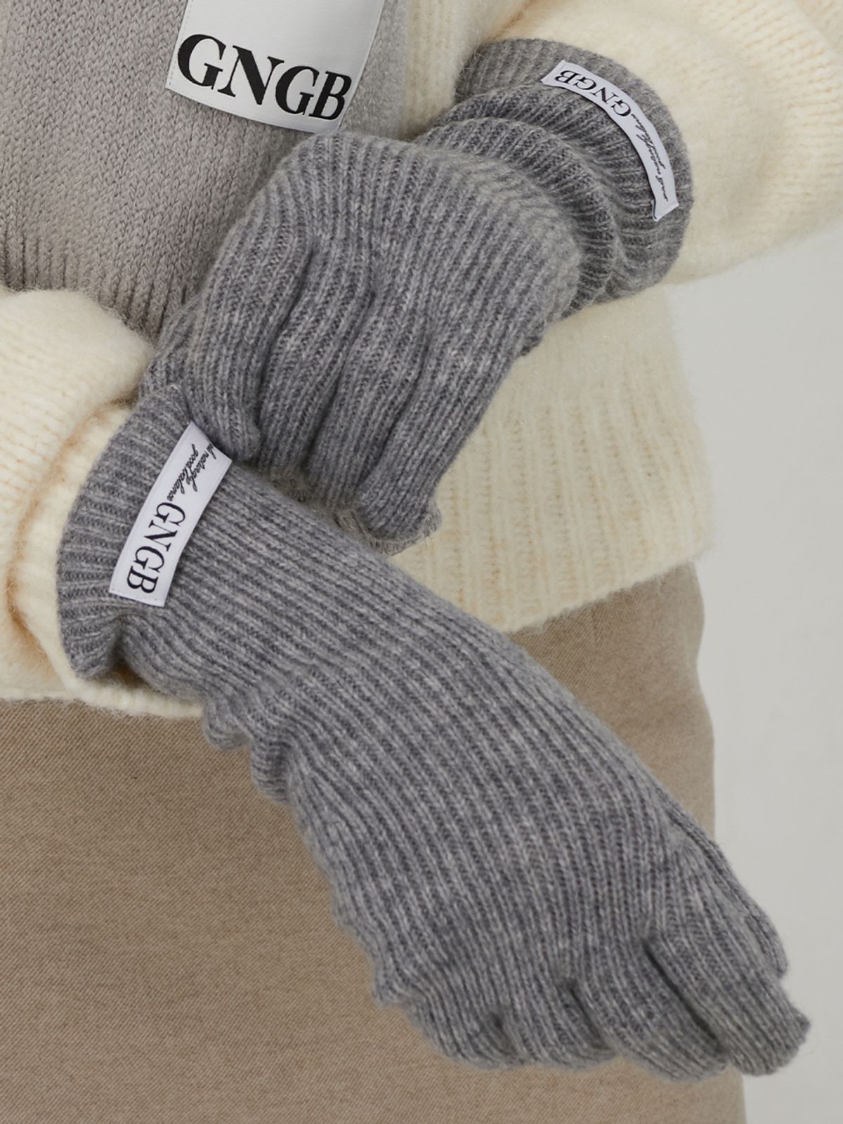 지앤지비(GNGB) 메리 Wool 니트 장갑_4color