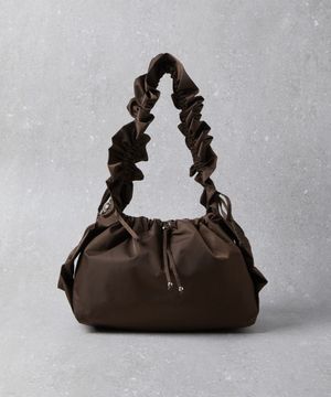 Fev_Ruffle bag_large(brown)_DFBAA25501BRN