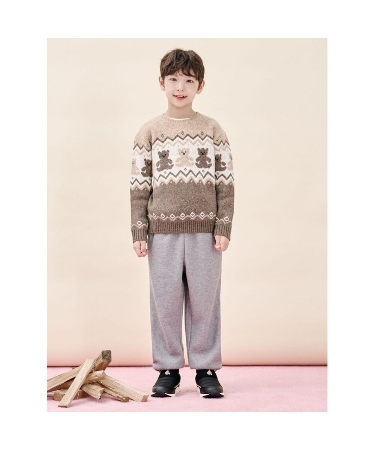 빈폴 키즈(BEANPOLE KIDS) 파이핑 방한화  블랙 (BI5XK3U015)