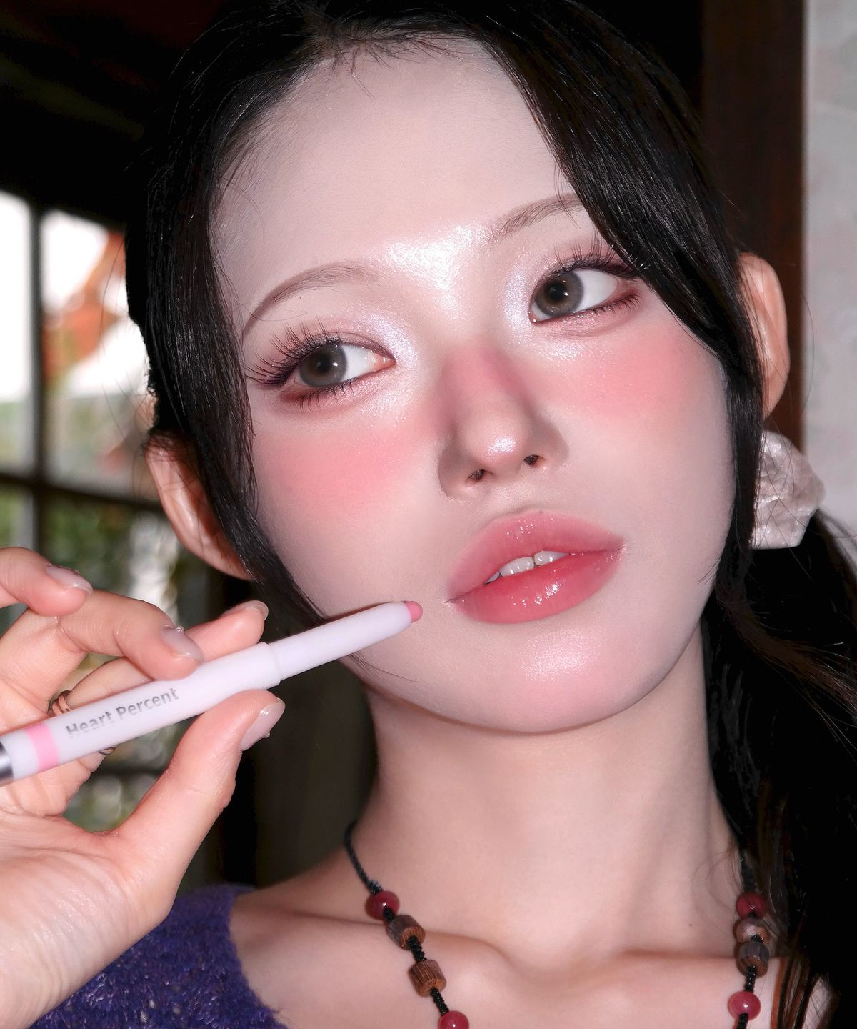 하트퍼센트(HEART PERCENT) 도트 온 무드 라인프루프 립펜슬