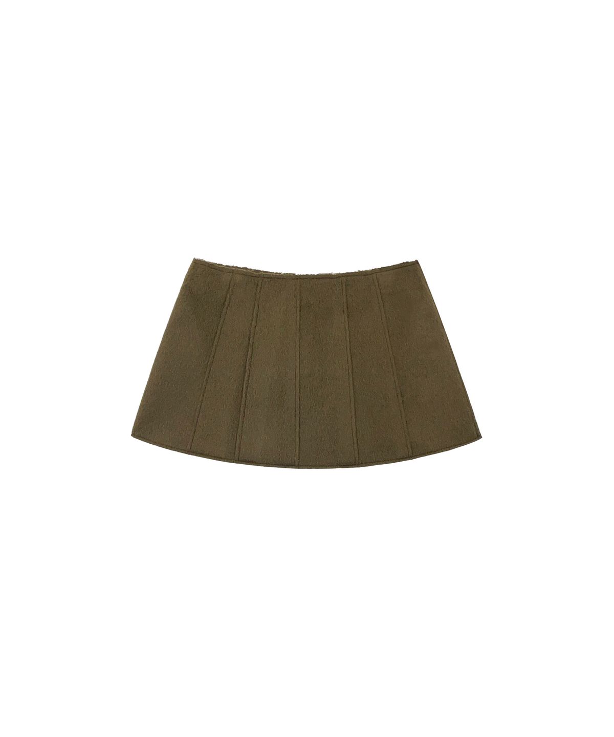 므아므(MMAM) Wool patchwork mini skirt