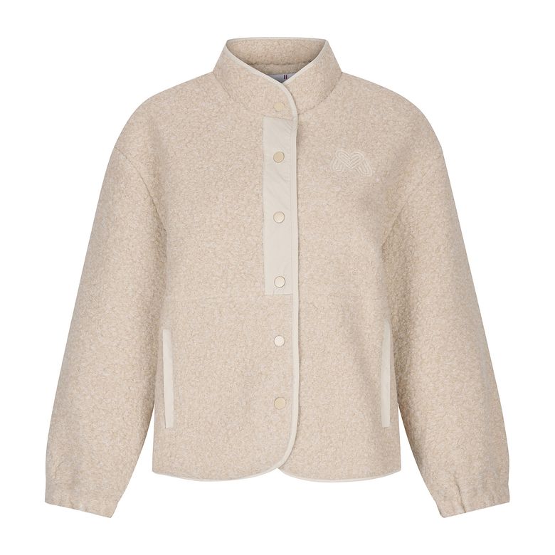 Fleece Button Jacket_BEIGE