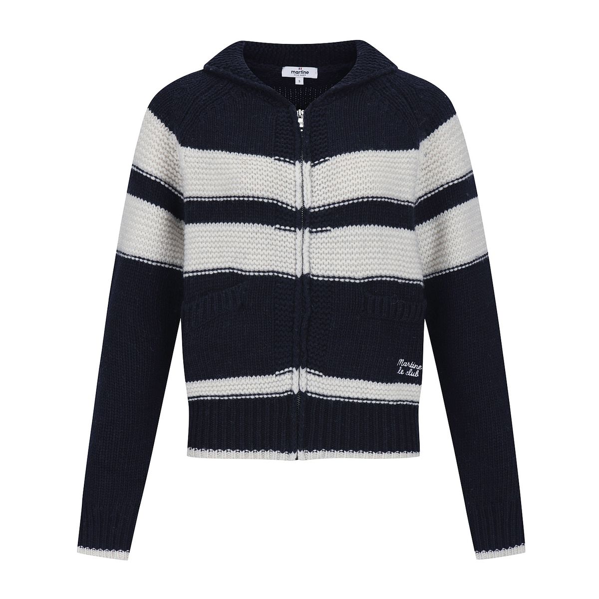마틴골프(MARTINE GOLF) Knit Fluffy Cardigan_NAVY