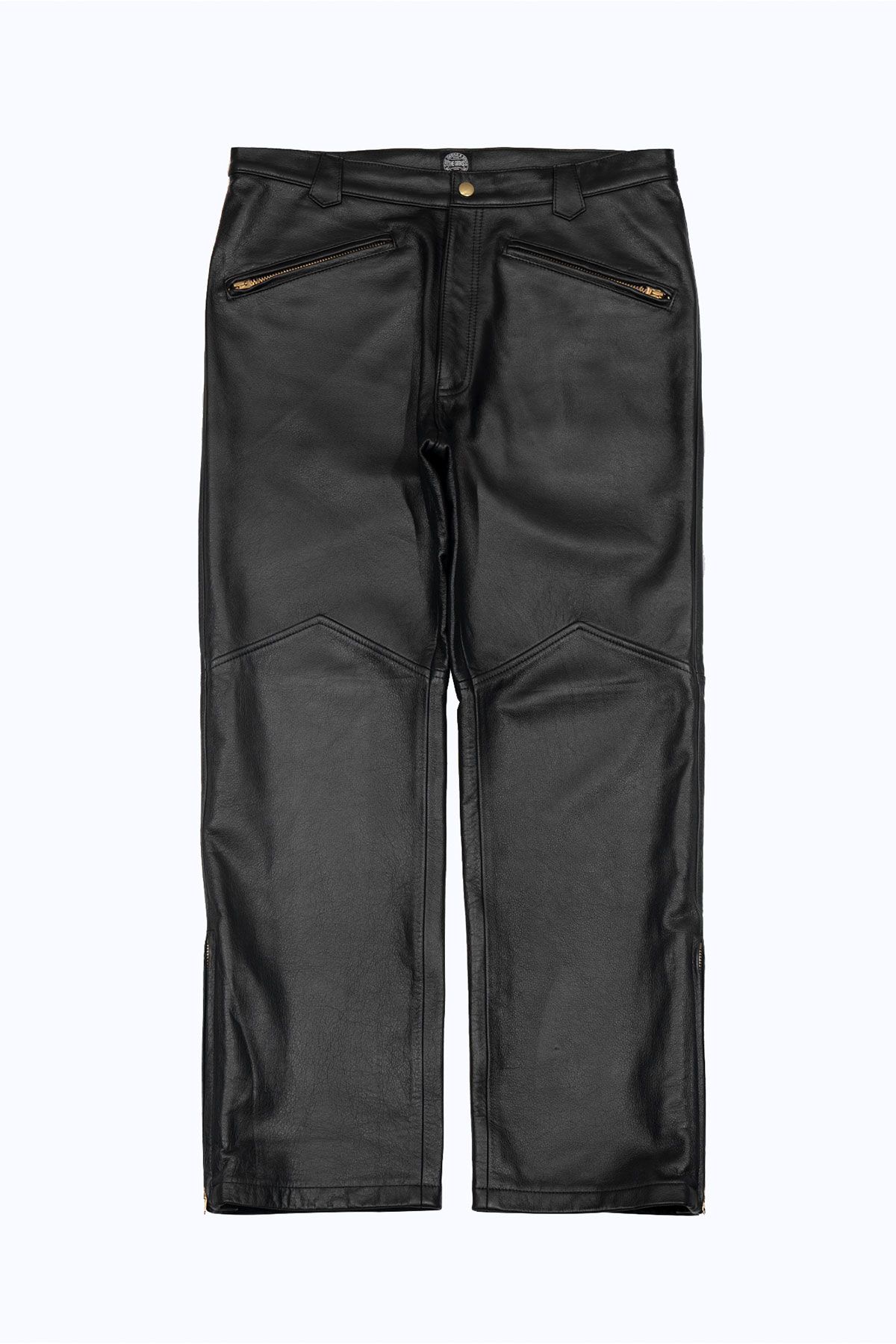 더 긱스(THE GEEKS) Biker pants - Black leather