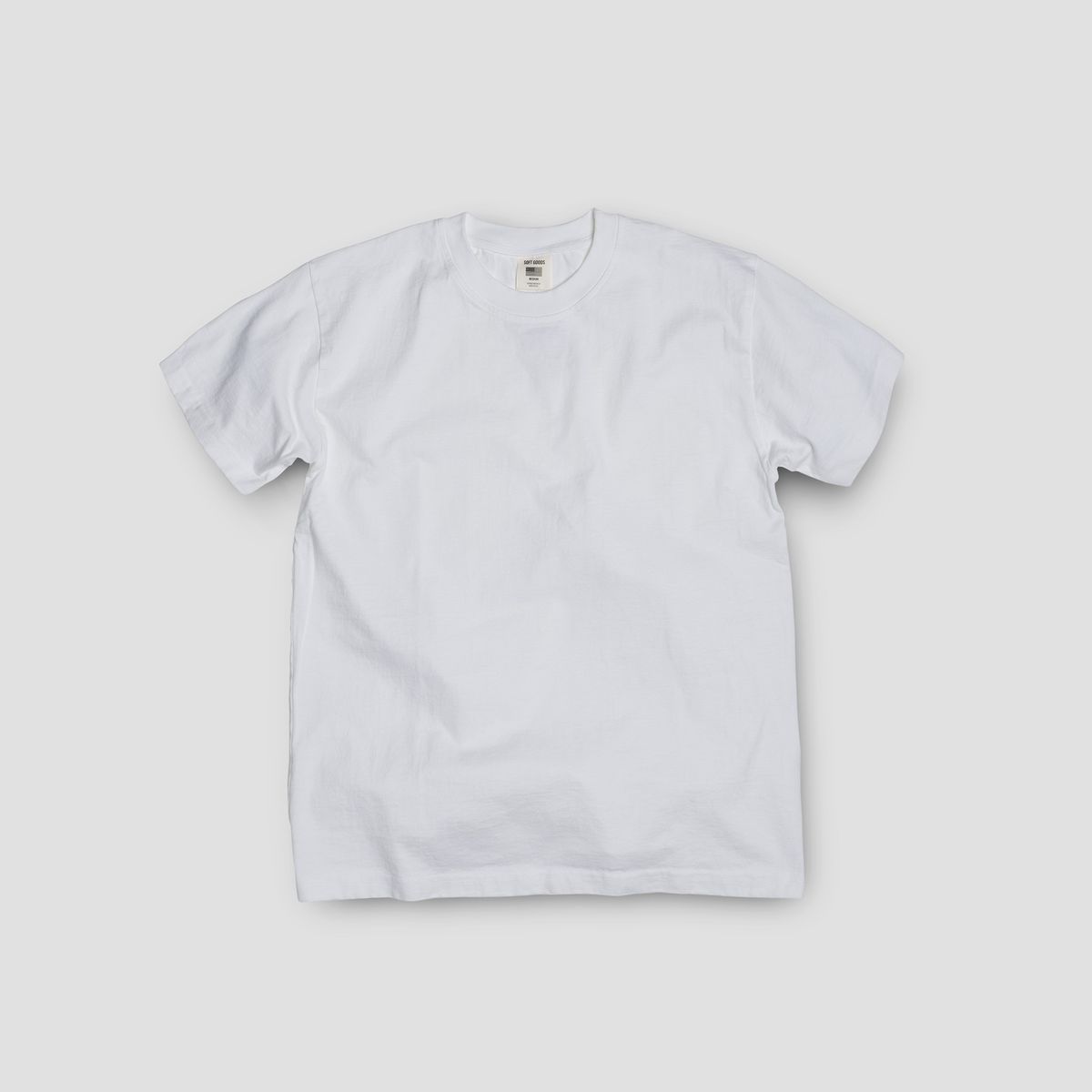소프트굿즈(SOFT GOODS MFG) 더 헤비웨이트 티셔츠, 화이트
