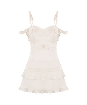 FRILL DRESS IVORY