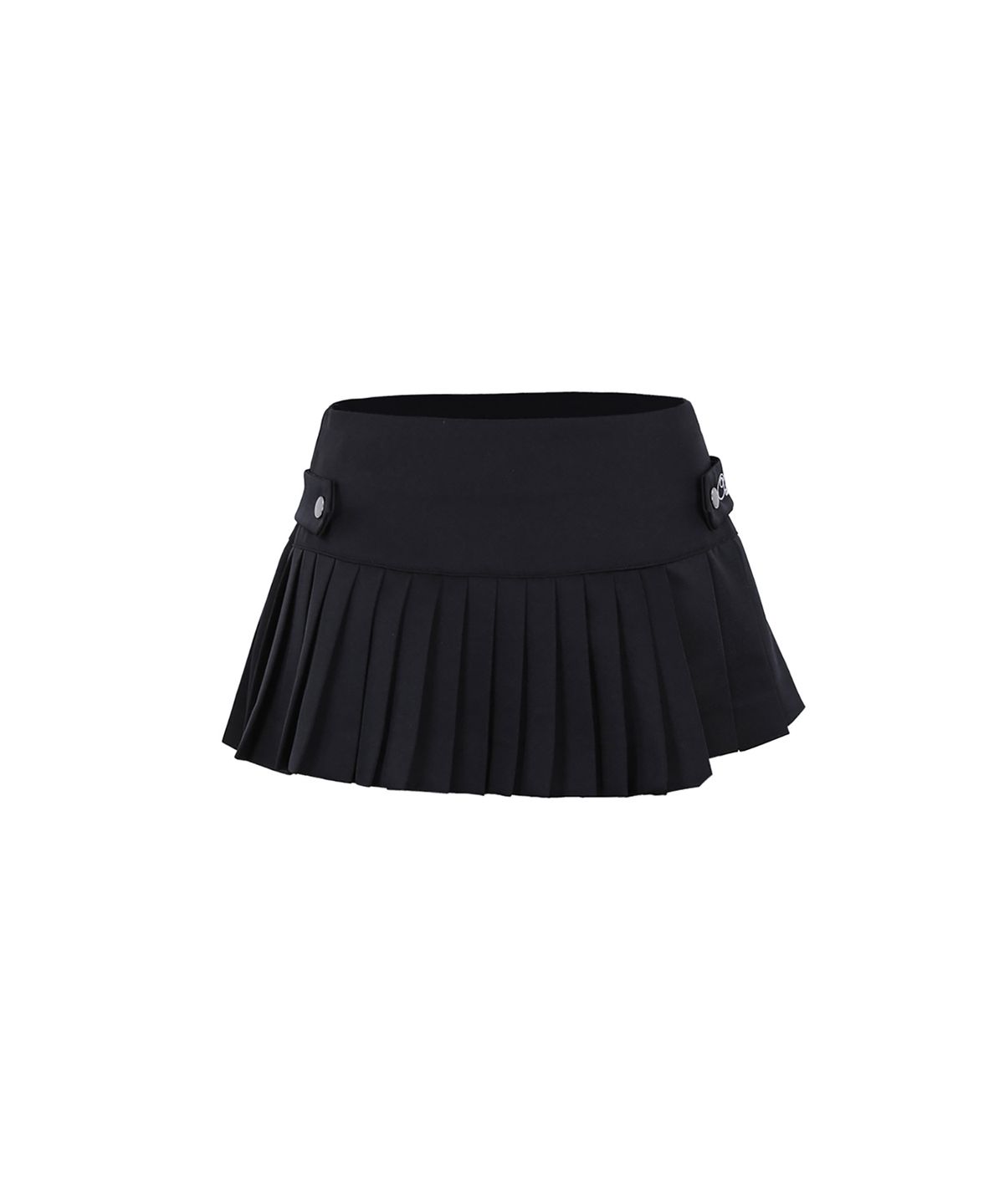 오드원아웃(ODDONEOUT) UNBALANCE PLEATS SKIRT BLACK