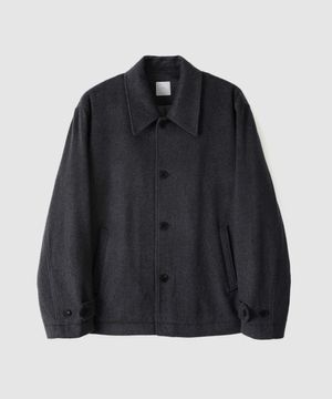 울 100 패디드 카코트 - 차콜