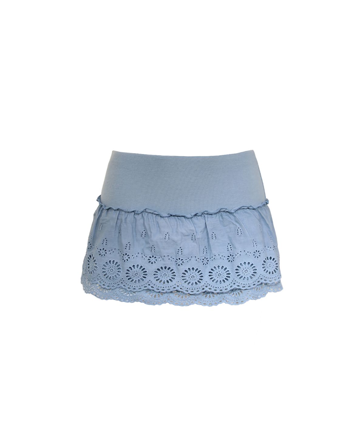 오드원아웃(ODDONEOUT) COTTON FLARE SKIRT PANTS SKY