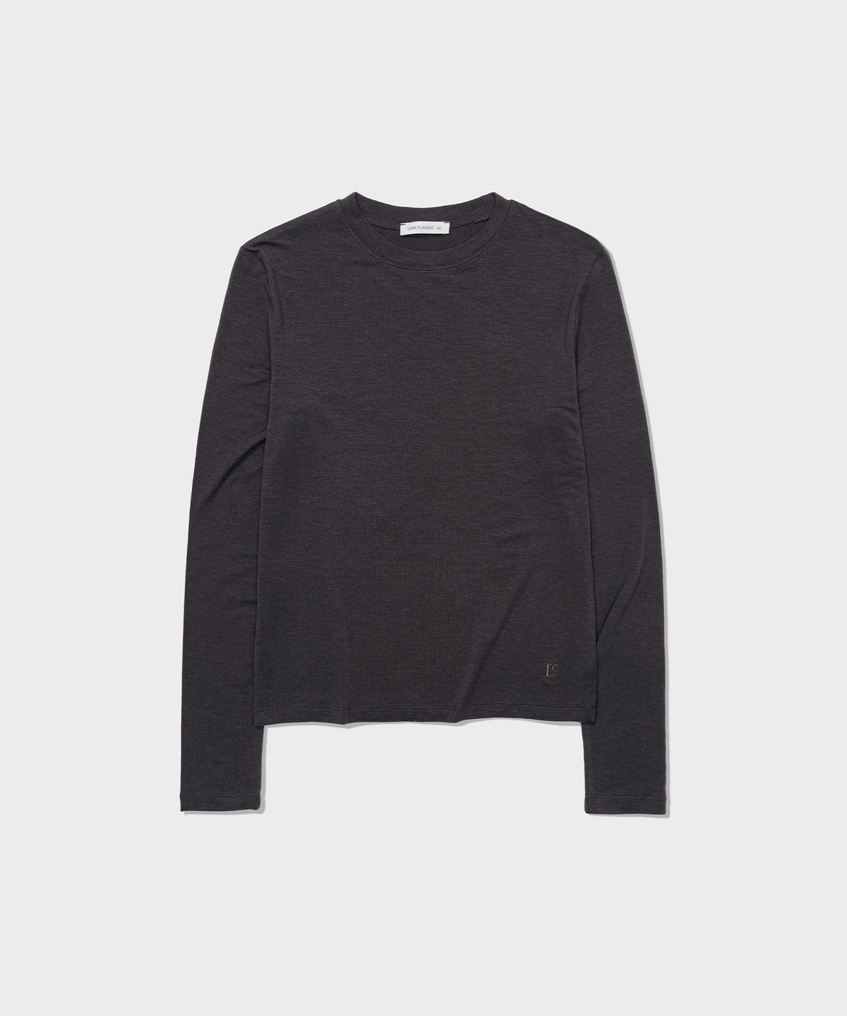 로우클래식(LOW CLASSIC) Lc WOOL JERSEY T-SHIRT_CHARCOAL [LC263TS01CC]