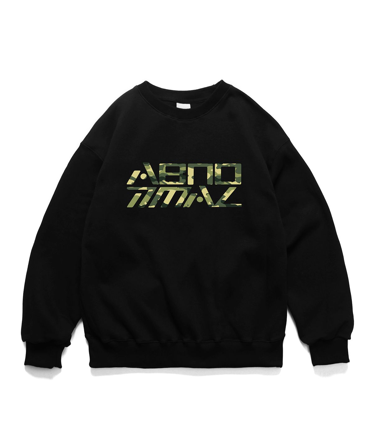앱놀머씽(ABNORMALTHING) SC CAMO 크루넥 블랙 (SC CAMO CREWNECK BLACK)