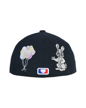 RABBIT EMBROIDERY CAP (DEEP NAVY)