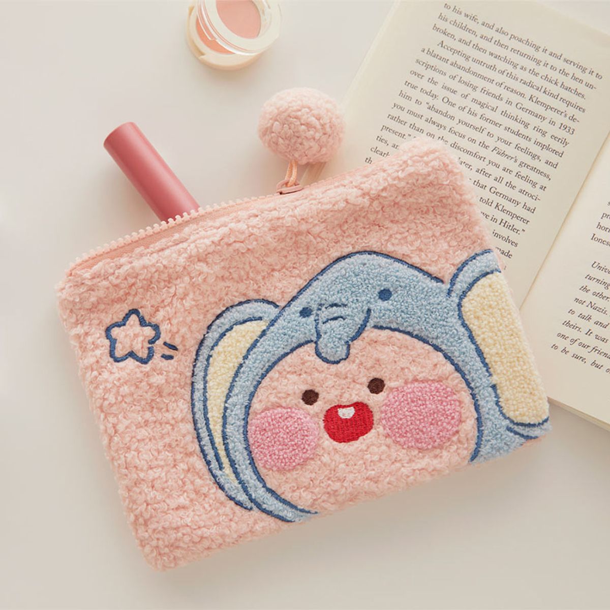 카카오프렌즈(KAKAO FRIENDS) 부클파우치_코끼리어피치