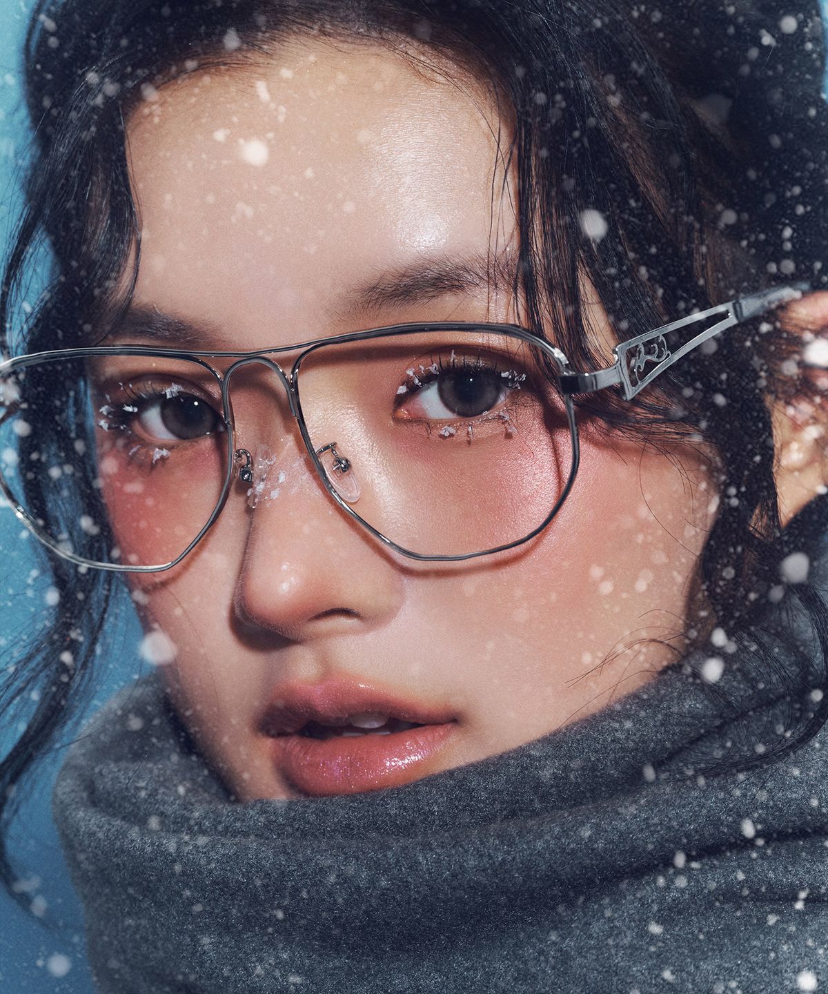 리끌로우(RECLOW) RC 스테인리스 VEIL 안경 SILVER