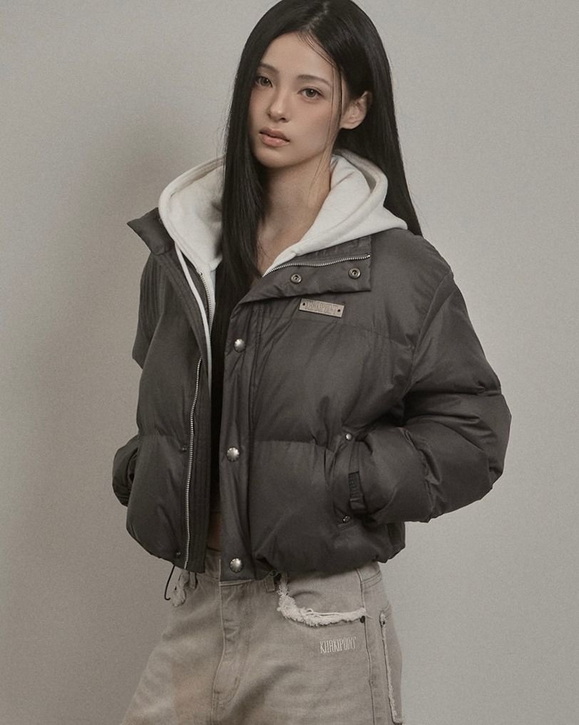 khakipoint アウター charcoal 카키포인트(KHAKIPOINT) Stud Padded Jacket (charcoal) - 사이즈