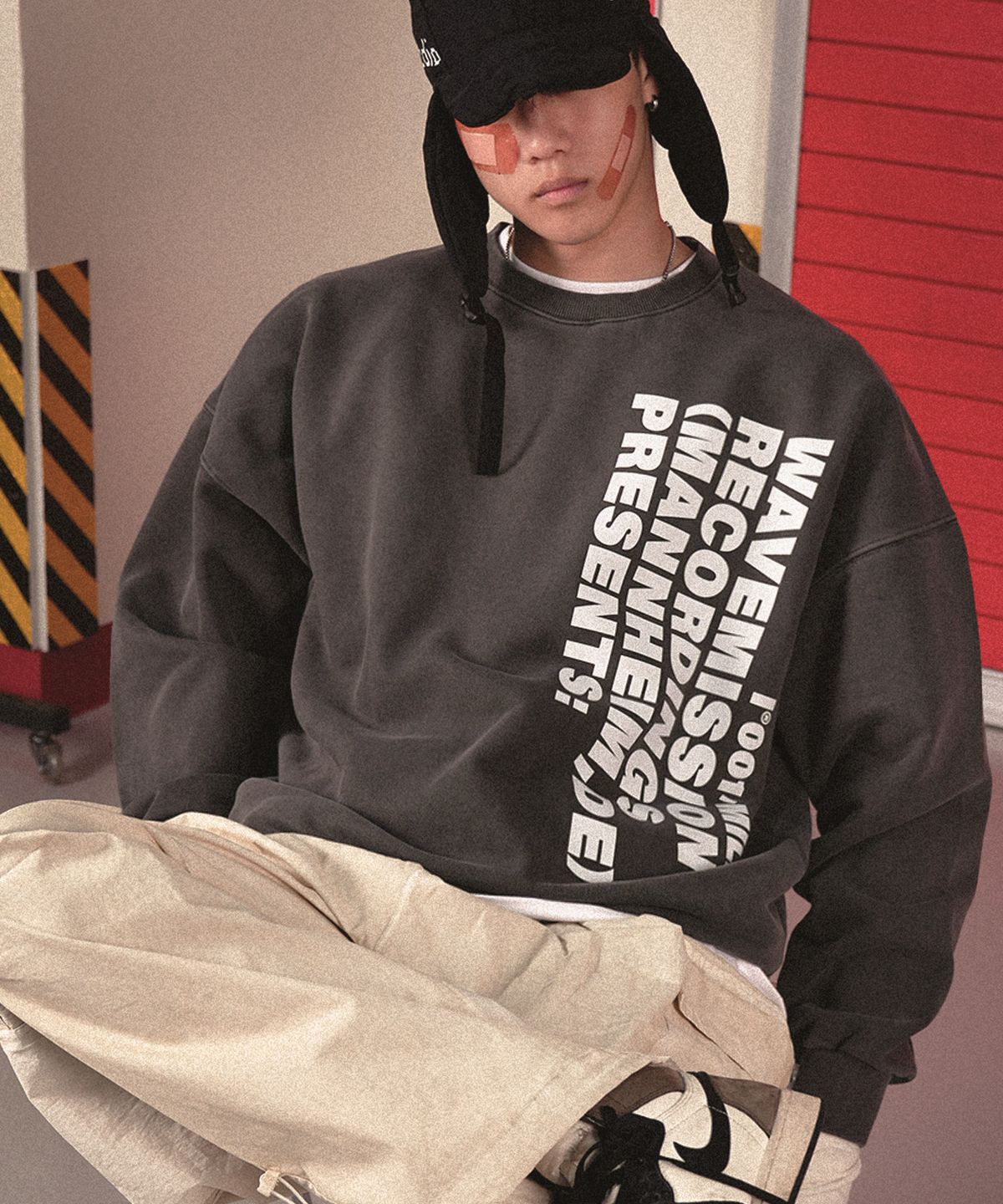 더마일(THEMILE) WAVEMISSION MILE SWEAT MTM_PIGMENT D.GRAY