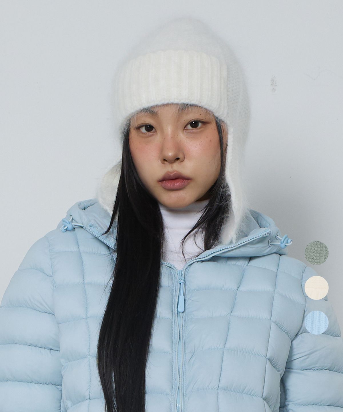 칙스(CHICKS) 블러 앙고라 트루퍼 햇(3color)