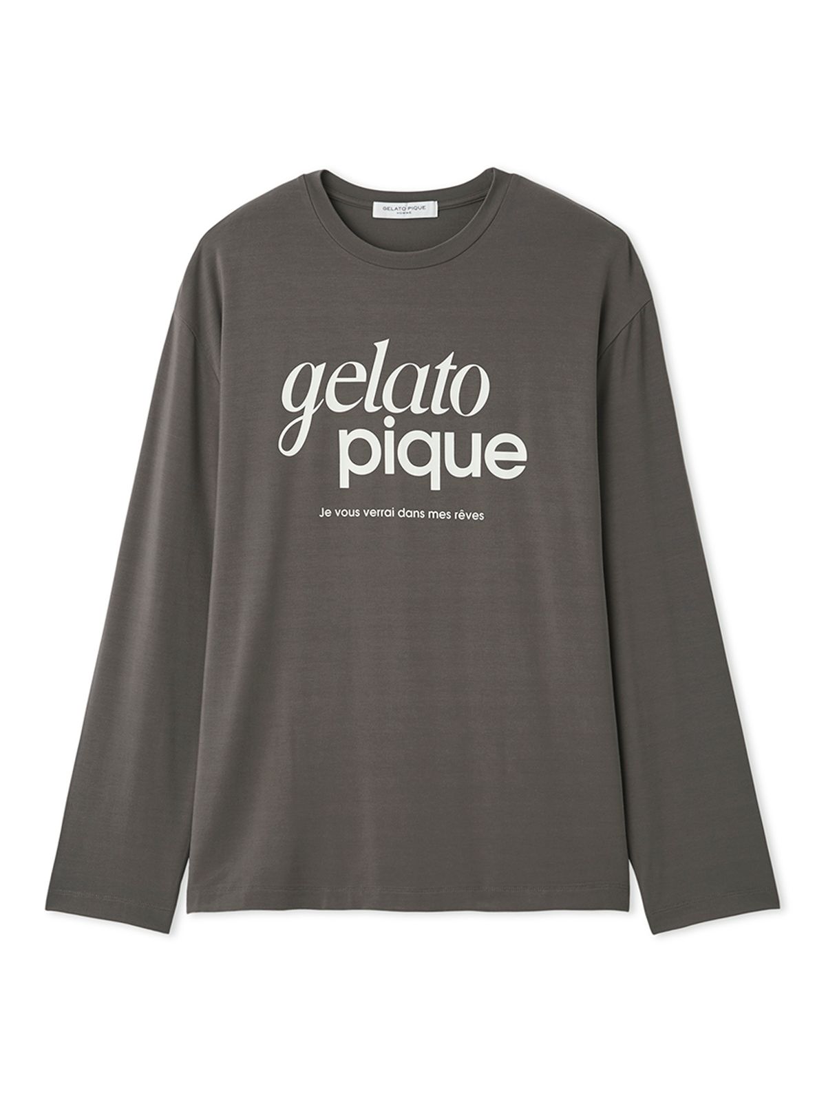 젤라또 피케(GELATO PIQUE) [HOMME] 로고 원포인트 프린트 롱 티셔츠 PMCT255374