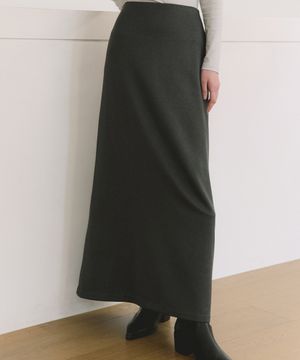 COC FLARE LONG SKIRT CHARCOAL