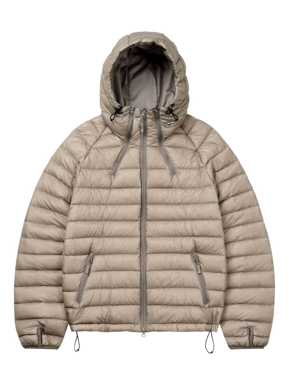 르렌느(LERENNE) Light Duck Down Hood Padding - Beige