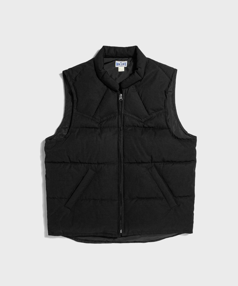 Wind Break Quilting Vest Black