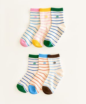 밀키 골지 중목 3족 (2colors)