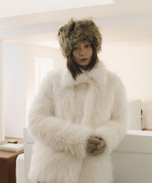 COC LAVISH FUR JACKET IVORY