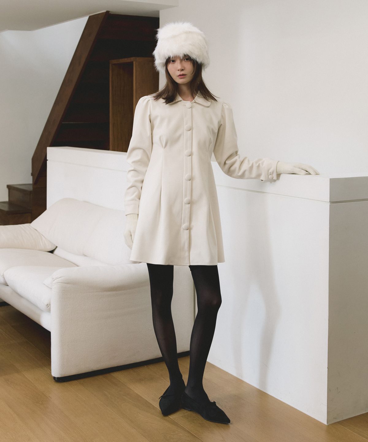 리올그(REORG) COC DOUBLE DART COLLAR MINI OPS IVORY