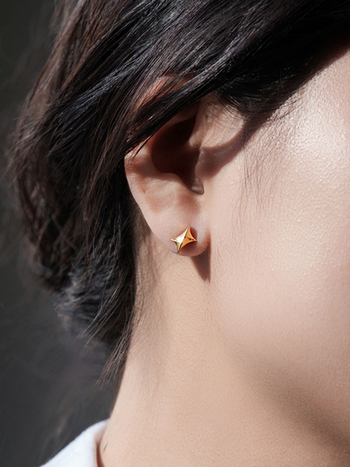 오버그레이(OVERGREY) Headlight Earrings S - Gold