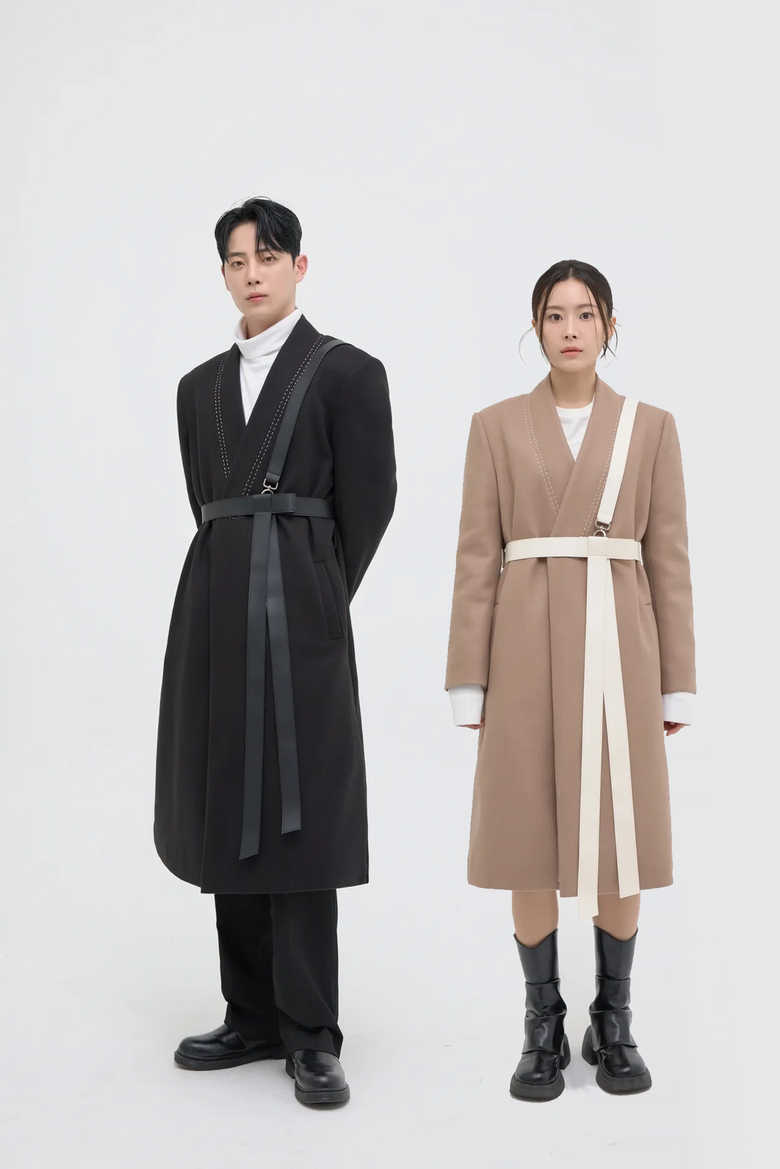패딩 두루마기 코트