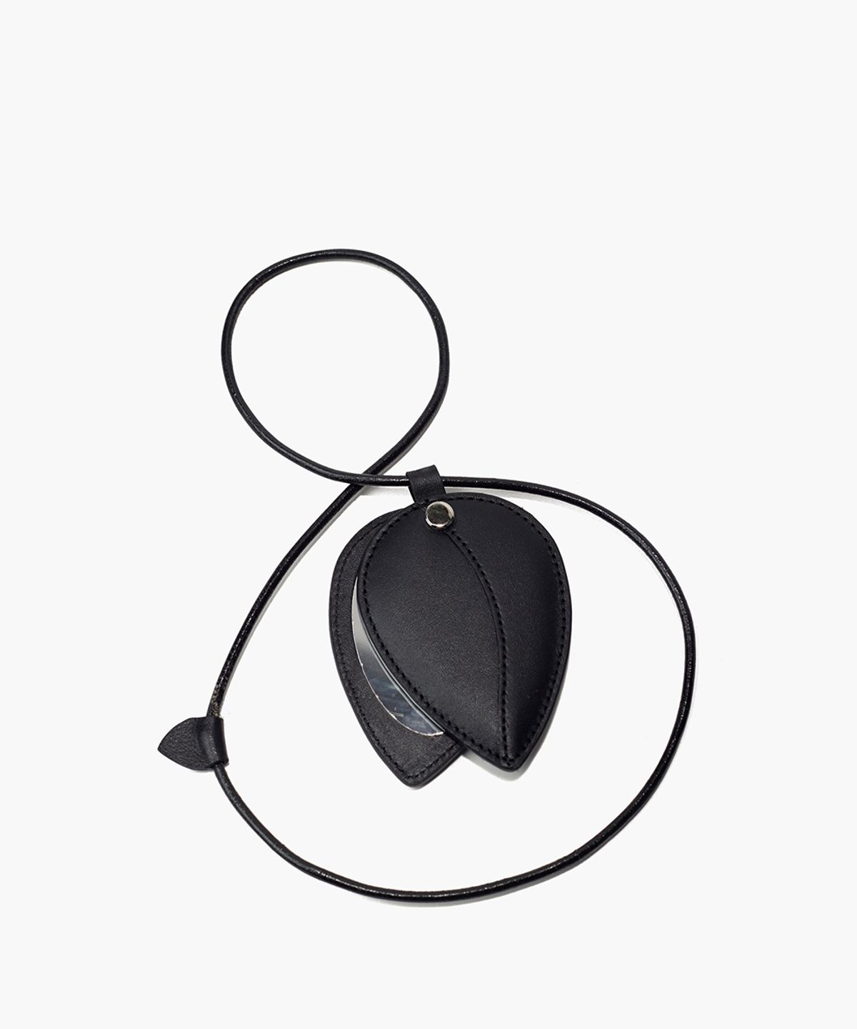 플로르(FLOR) 리프 미러 키링 Leaf Mirror Keyring Black