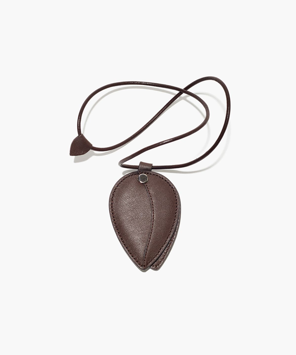 플로르(FLOR) 리프 미러 키링 Leaf Mirror Keyring Brown