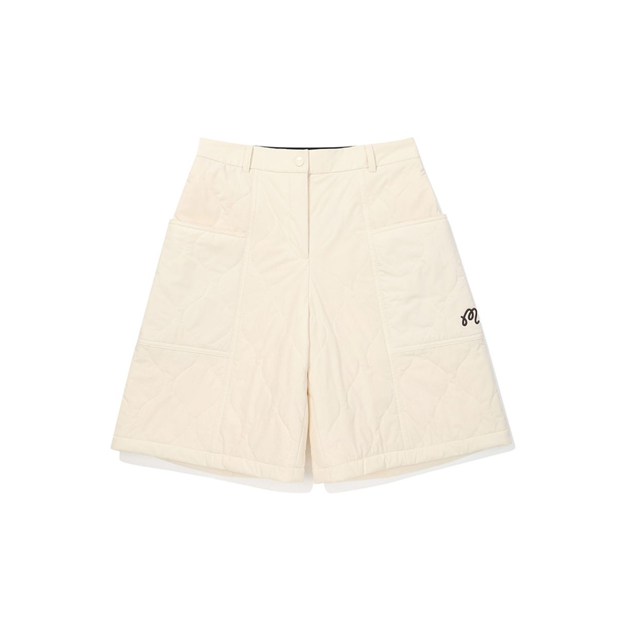 말본 골프(MALBON GOLF) 여성 5부 인슐레이션 하프팬츠 CREAM (WOMAN)