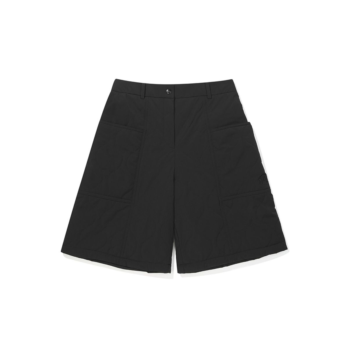 말본 골프(MALBON GOLF) 여성 5부 인슐레이션 하프팬츠 BLACK (WOMAN)