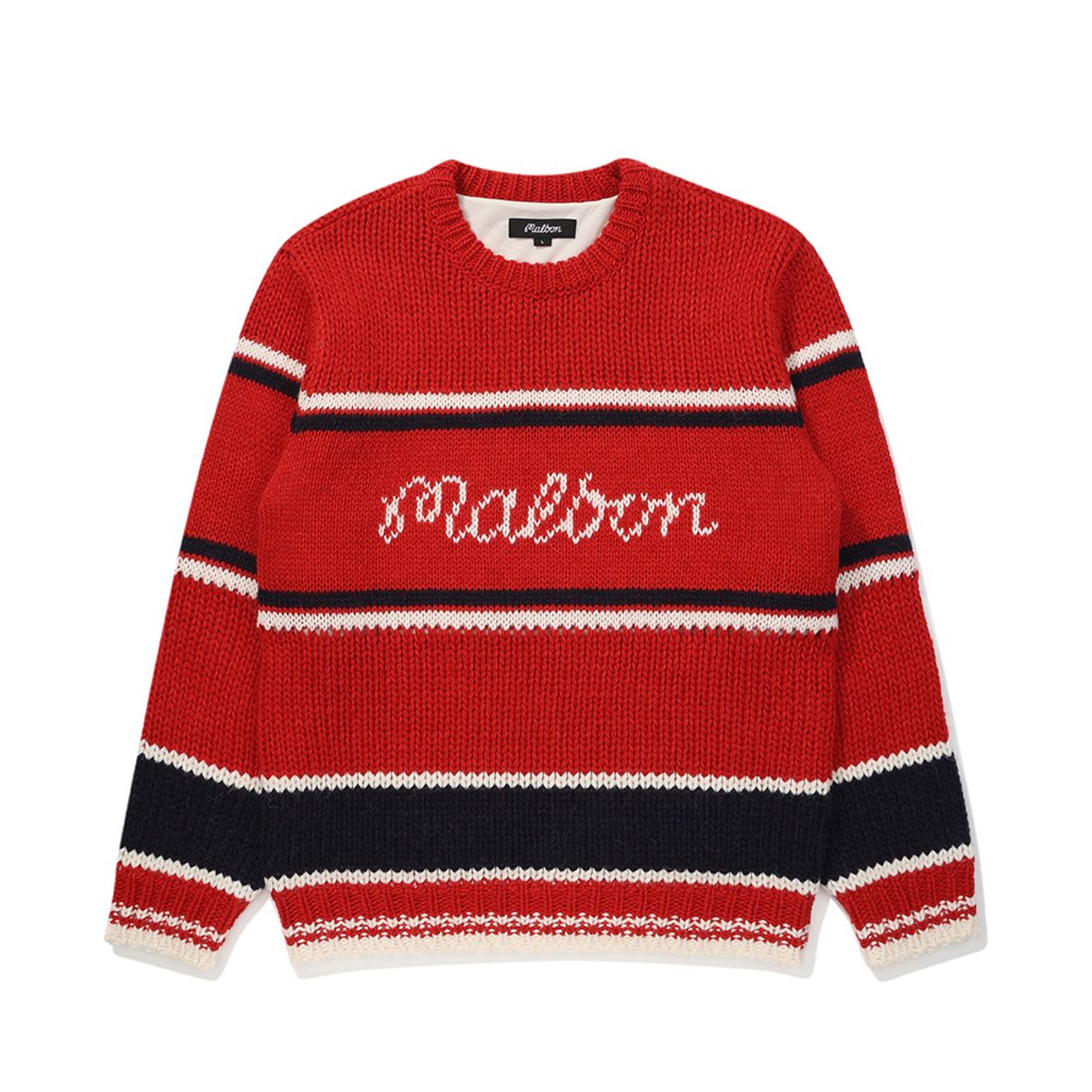 말본 골프(MALBON GOLF) 버킷 포인트 스웨터 RED (MAN)