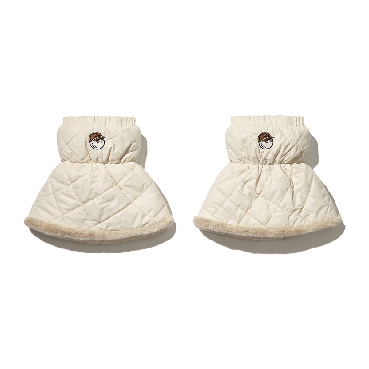 말본 골프(MALBON GOLF) 말본 여성 리버시블 레그 워머 BEIGE (WOMAN)