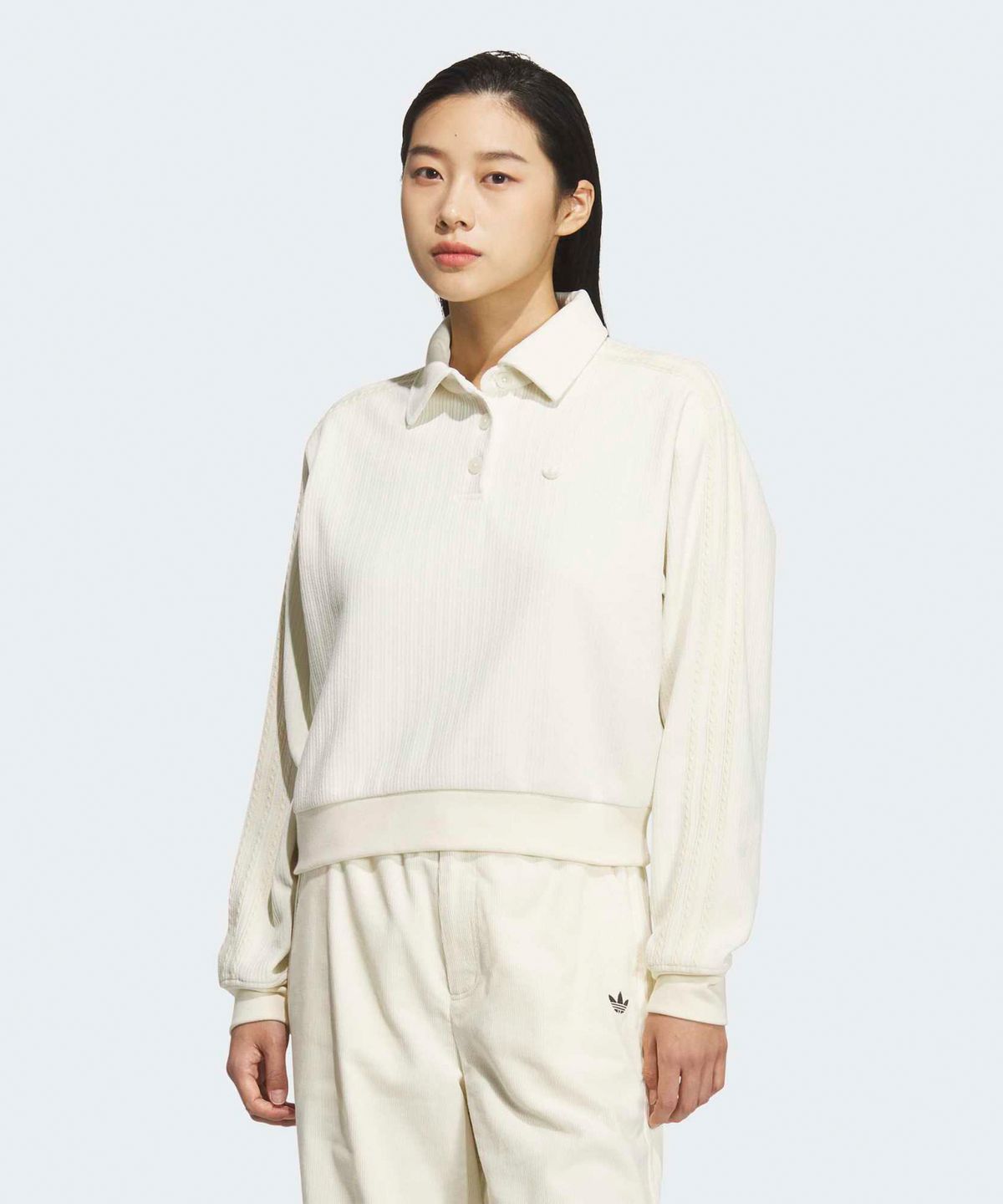 아디다스(ADIDAS) 셔닐 폴로 - 크림화이트 / KS5982