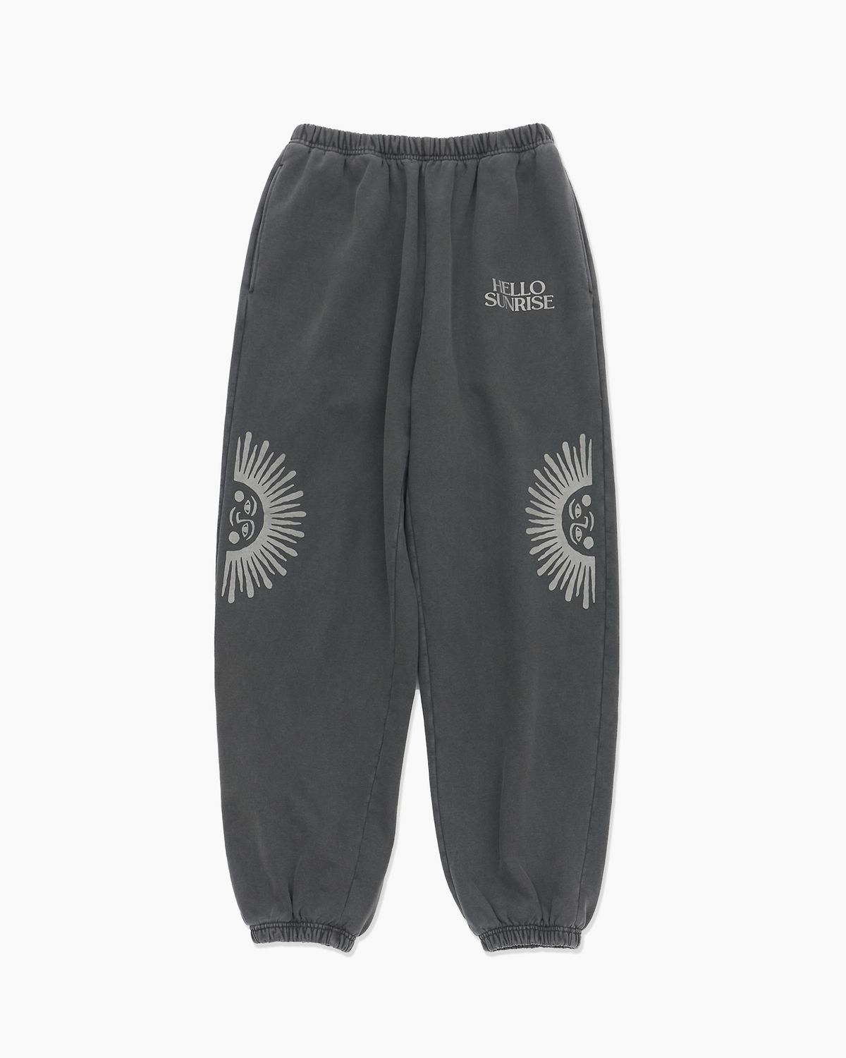 헬로 선라이즈(HELLO SUNRISE) HS OG Logo Sweatpants_VTG Charcoal