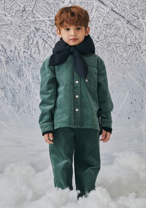 BZ63PT03GN 그린 코듀로이 일자팬츠