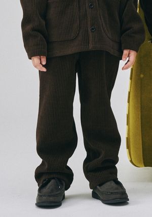 BZ63PT04BN 브라운 코듀로이 골지 배기팬츠