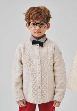 BZ71CK01LB 베이지 니트 케이블 가디건