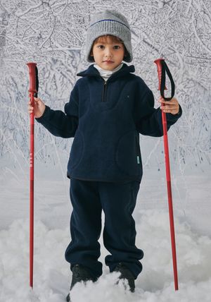 BZ71PT03NV 네이비 폴라플리스 조거팬츠