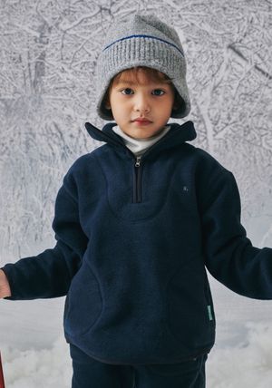 BZ71TS02NV 네이비 폴라폴리스 하프 집업 티셔츠