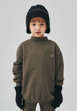 BZ71TS04BN 브라운 풀오버 맨투맨 티셔츠