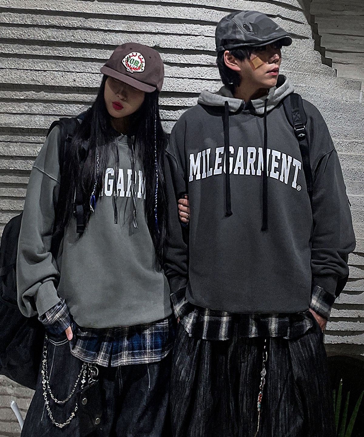 더마일(THEMILE) MILE GARMENTS SWEAT MTM_PIGMENT D.GRAY