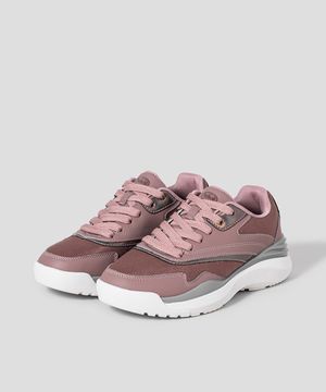 (WOMEN) 경량 아웃솔 배색 스니커즈  핑크 (HH59K2S14X)