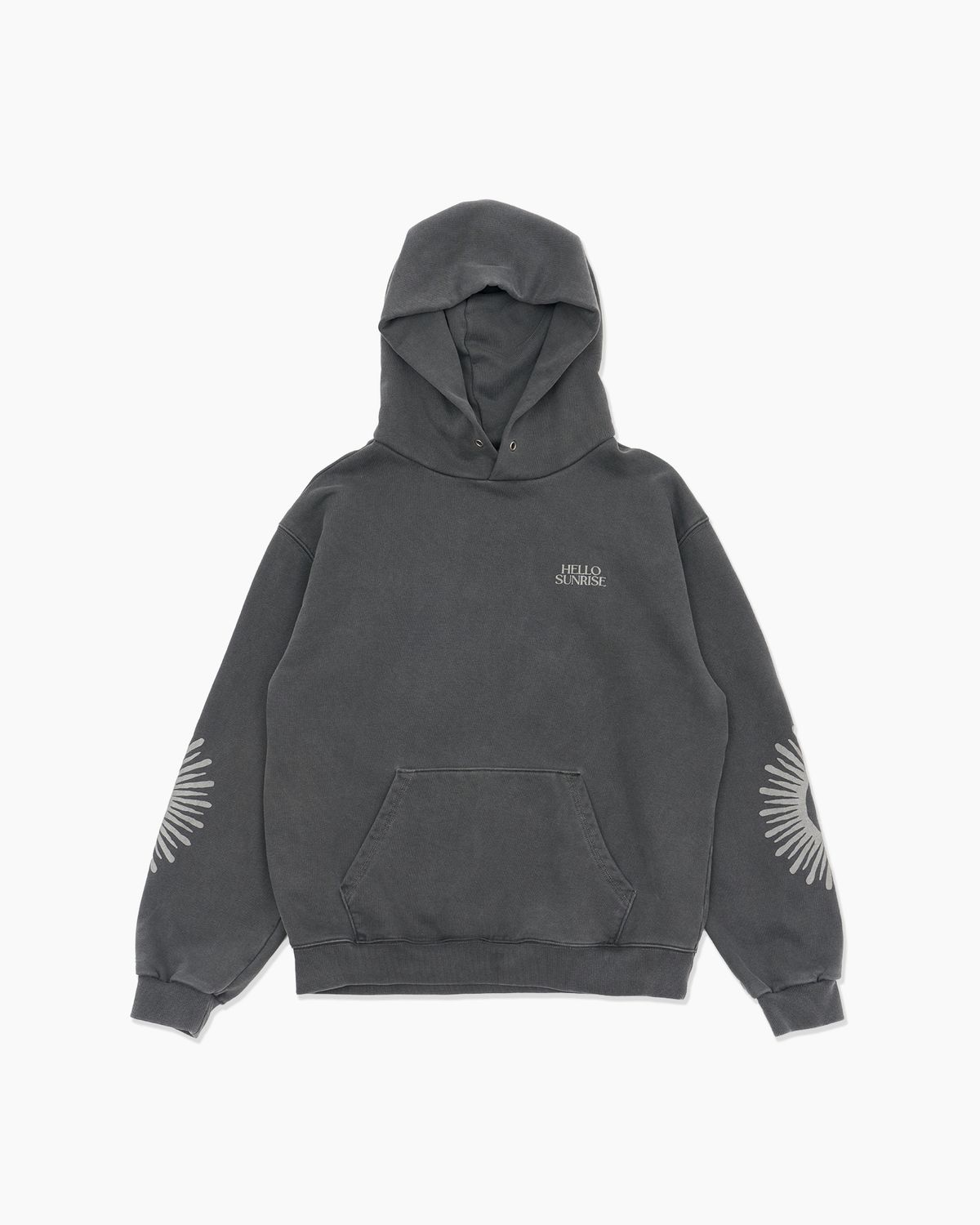 헬로 선라이즈(HELLO SUNRISE) HS OG Logo Hoodie_VTG Charcoal